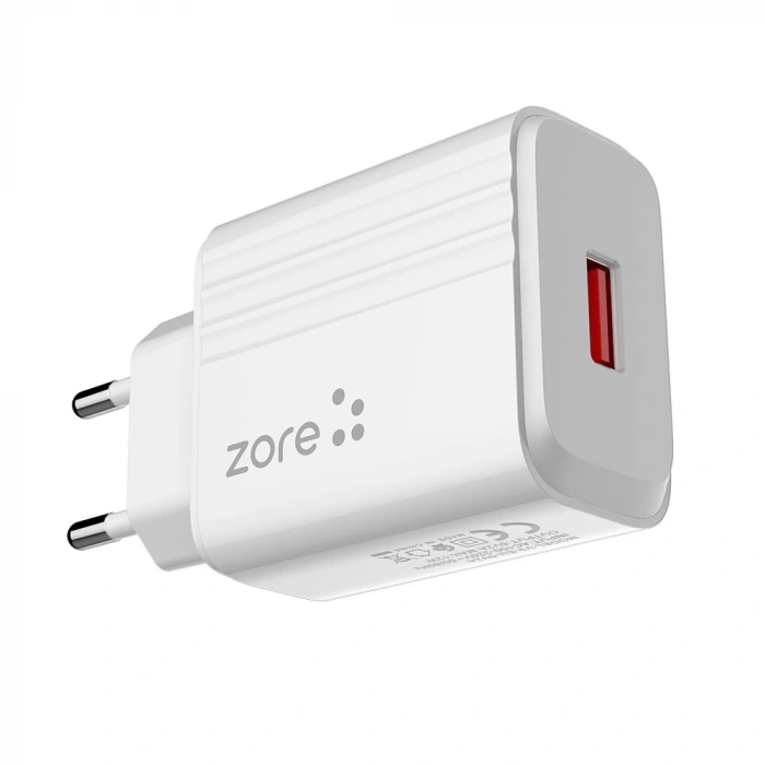 Zore Play Serisi PL1 Lightning 2in1 Seyahat Şarj Aleti 12W