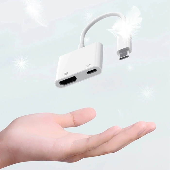 Zore Type-C to Type-C PD100W + HDMI 4K@30Hz 2in1 Adaptör