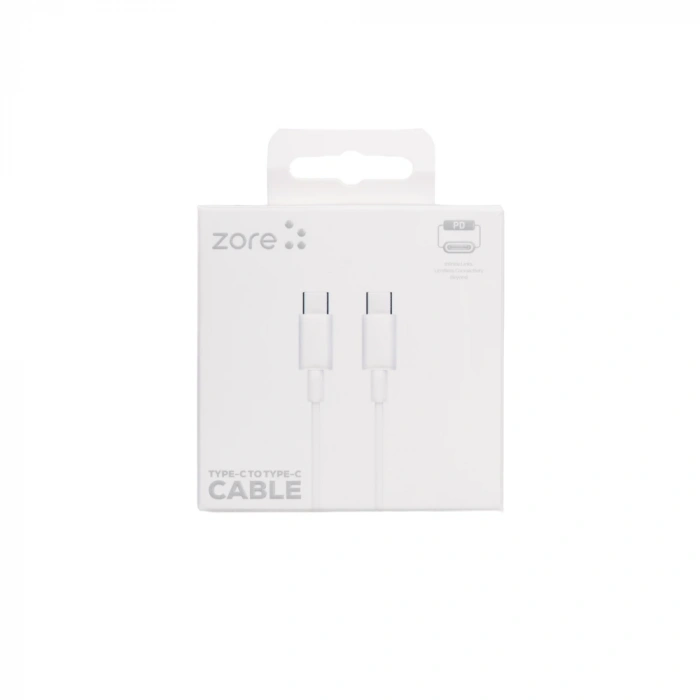 Zore ZR-41 Type-C to Type-C PD Hızlı Şarj Özellikli Data ve Şarj Kablosu 1M