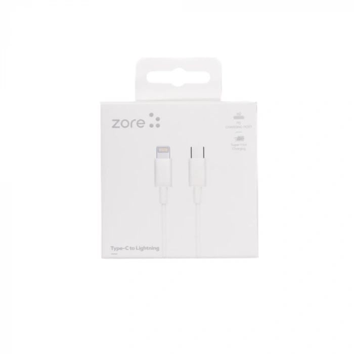 Zore ZR-42 Type-C to Lightning PD Hızlı Şarj Özellikli Data ve Şarj Kablosu 1M