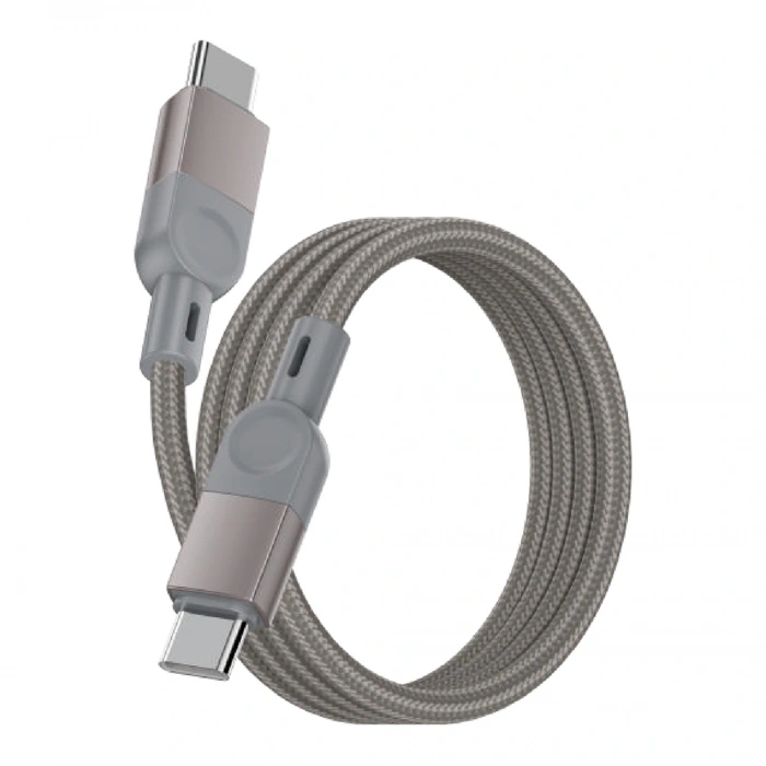 Zore ZR-44 Type-C to Type-C PD 100W Örgü Tasarımlı Hızlı Şarj Özellikli Data ve Şarj Kablosu 1M