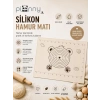 Pionny Büyük Boy Silikon Hamur Matı 35X55cm - Krem