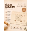Pionny Büyük Boy Silikon Hamur Matı 35X55cm - Krem