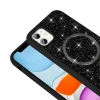 Apple iPhone 11 Kılıf Pırlanta Tasarımlı M-safe Şarj Özellikli Zore Mozaik Silikon Kapak