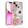 Apple iPhone 13 Kılıf Desenli Kamera Korumalı Parlak Zore Nora Kapak