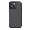 Apple iPhone 16 Pro Max Kılıf M-safe Şarj Özellikli Karbon Fiber Tasarımlı Zore Elnino Kapak
