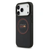 Apple iPhone 17 Pro Kılıf Redbull Orjinal Lisanslı M-safe Şarj Özellikli Kırmızı Halka ve Logo Kabartmalı PU Deri Kapak