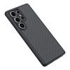 Galaxy S25 Ultra Kılıf M-safe Şarj Özellikli Karbon Fiber Tasarımlı Zore Elnino Kapak