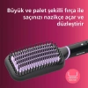 Philips BHH880/00 Isıtmalı Saç Düzleştirici Tarak Siyah-Pembe