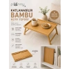 Pionny Katlanabilir Bambu Keyif Tepsisi