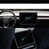 Tesla Yeni Model Y 2in1 Araç Multimedya Ekran Koruyucu Uygulama Aparatlı Zore Premium Temperli Cam Ekran Koruyucu