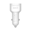 Zore CC-02 Hızlı Şarj Özellikli LED Işıklı QC 3.0 USB-A ve Type-C PD Araç Şarj Başlığı PD 20W