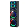Zore GD-2126 Dijital LED Göstergeli FM Radyolu Mikrofonlu RGB TWS Çift 12 inç Stereo Bass Kablosuz Karaoke Hoparlör