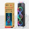 Zore GD-3126 Dijital LED Göstergeli Mikrofonlu RGB TWS Üçlü 10 inç Stereo Bass Kablosuz Karaoke Hoparlör