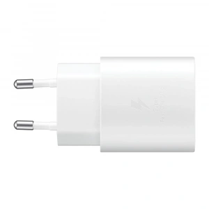 Samsung EP-TA800NWEGWW Type-C 25w Kablosuz Hızlı Şarj Adaptörü - Beyaz