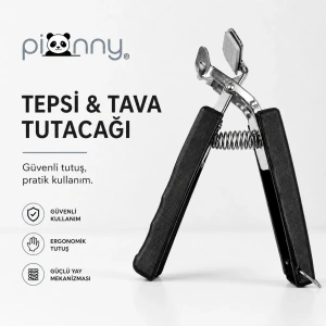 Pionny Pratik Tepsi Tava Ve Tencere Tutacağı Siyah
