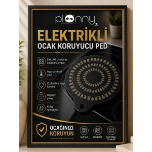Pionny Termokromik Silikon İndüksiyon Ocak Koruyucu | Isıya Dayanıklı Kaymaz Mat