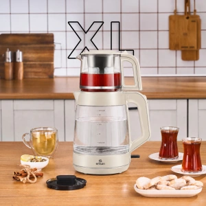 Emsan Glass Tea XL 2 in 1 Cam Çay Makinesi ve Kettle - Starlight