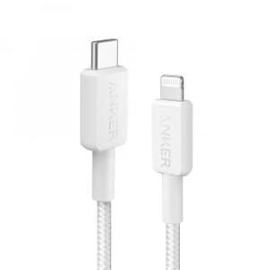 Anker 322 USB- C to Lightning MFI Lisanslı Şarj Data Kablosu 1.8m - Beyaz