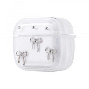 Apple Airpods 3. Nesil Zore Airbag 44 Airbag Tasarımlı Simli Şeffaf Kutup Kılıf