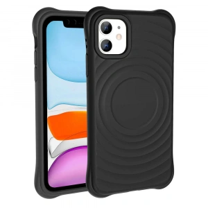 Apple iPhone 11 M-safe Şarj Özellikli Airbagli Mat Görünümlü Zore Hepi Kapak