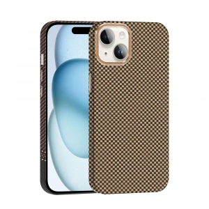 Apple iPhone 13 Kılıf M-safe Şarj Özellikli Karbon Fiber Görünümlü Zore Gros Kapak