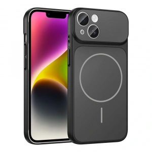 Apple iPhone 13 Kılıf Zore M-Safe Şarj Özellikli Kamera Korumalı Formen Kapak