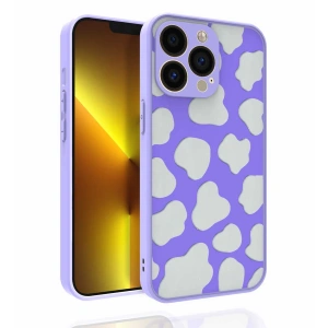 Apple iPhone 13 Pro Kılıf Desenli Kamera Korumalı Parlak Zore Nora Kapak