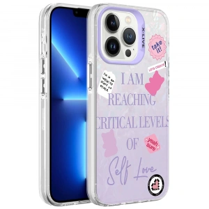 Apple iPhone 13 Pro Max Kılıf Mermer Desenli Zore Marbello Kapak