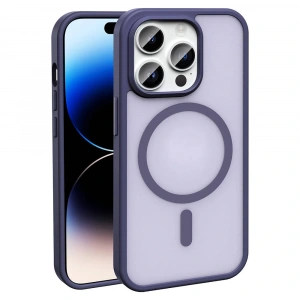 Apple iPhone 14 Pro Kılıf M-safe Şarj Özellikli Mat Arka Yüzey Zore Sio Kapak