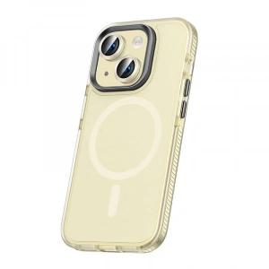 Apple iPhone 15 Kılıf Airbagli M-safe Wireless Şarj Özellikli Lens Koruyuculu Zore Klaptika Kapak