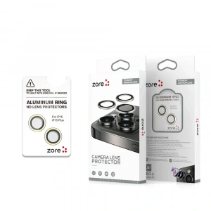 Apple iPhone 15 Plus Zore Safir CL-15 Parmak İzi Bırakmayan Anti-Reflective Kamera Lens Koruyucu