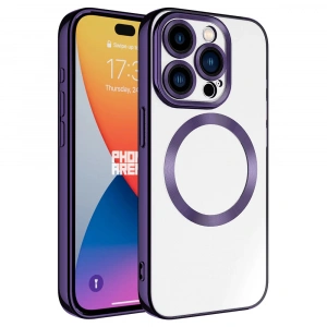 Apple iPhone 15 Pro Max Kılıf M-safe Wireless Şarj Özellikli Zore Setro Silikon