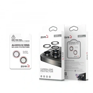 Apple iPhone 15 Zore Safir CL-15 Parmak İzi Bırakmayan Anti-Reflective Kamera Lens Koruyucu