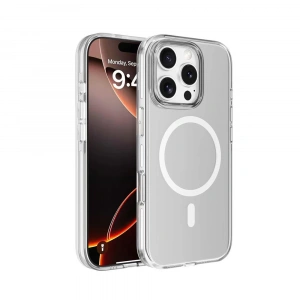 Apple iPhone 16 Pro Kılıf M-safe Şarj Özellikli Kamera Korumalı Zore Kripto Kapak