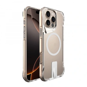 Apple iPhone 16 Pro Kılıf M-safe Şarj Özellikli Zore T-Max Standlı Kapak