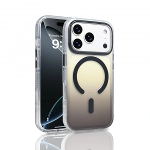 Apple iPhone 17 Pro Kılıf M-safe Şarj Özellikli Transparan Renk Geçişli Zore Toros Kapak