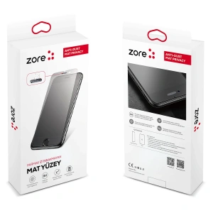 Apple iPhone SE 2020 Zore Anti-Dust Mat Privacy Temperli Ekran Koruyucu