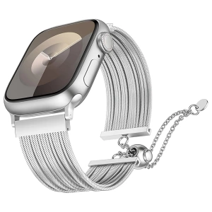 Apple Watch 44mm Zore KRD-137 Metal Hasır Kordon