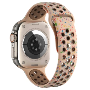 Apple Watch 7 41mm Kordon Yeni Seri 2023 KRD-02 Silikon Strap Kayış