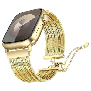 Apple Watch 7 45mm Zore KRD-137 Metal Hasır Kordon