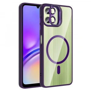 Galaxy A07 Kılıf Standlı ve Kamera Lens Hediyeli Zore Etro Kapak