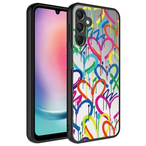 Galaxy A14 Kılıf Aynalı Desenli Kamera Korumalı Parlak Zore Mirror Kapak
