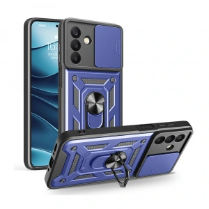 Galaxy A17 Kılıf Magnetik Standlı Kamera Korumalı Zore Sürgülü Vega Kapak