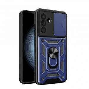 Galaxy A36 Kılıf Magnetik Standlı Kamera Korumalı Zore Sürgülü Vega Kapak