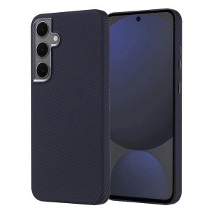 Galaxy S24 FE Kılıf M-safe Şarj Özellikli Karbon Fiber Görünümlü Zore Nekst Kapak