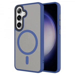 Galaxy S24 Plus Kılıf Sert PC Arka Yüzey Wireless Şarj Özellikli Zore Flet M-safe Kapak