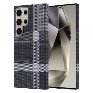 Galaxy S24 Ultra Kılıf M-safe Şarj Özellikli Karbon Fiber Görünümlü Zore Nekst Kapak