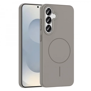 Galaxy S25 Plus Kılıf M-safe Şarj Özellikli Zore Ruby Sert Kapak