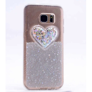 Galaxy S6 Edge Kılıf Zore Kalpli Silikon